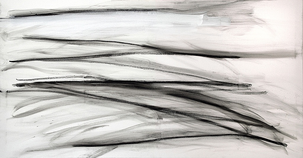 Female, 2012   Oil and graphite
on canvas   95 x 180 cm