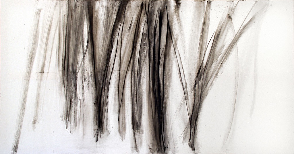 Male, 2013   Oil and graphite
on canvas   95 x 180 cm