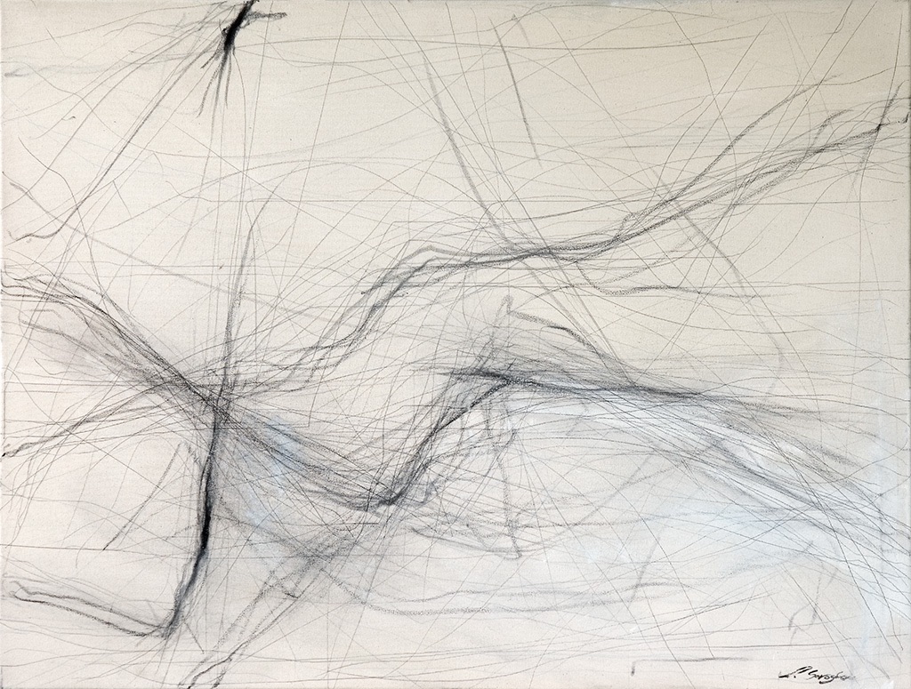 Asleep,2003
Oil and graphite on canvas
95 x 130 cm