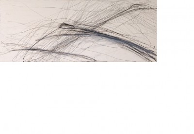 Gefühlter Wind, 2000
Oilpastel and graphite on canvas
100 x 50 cm