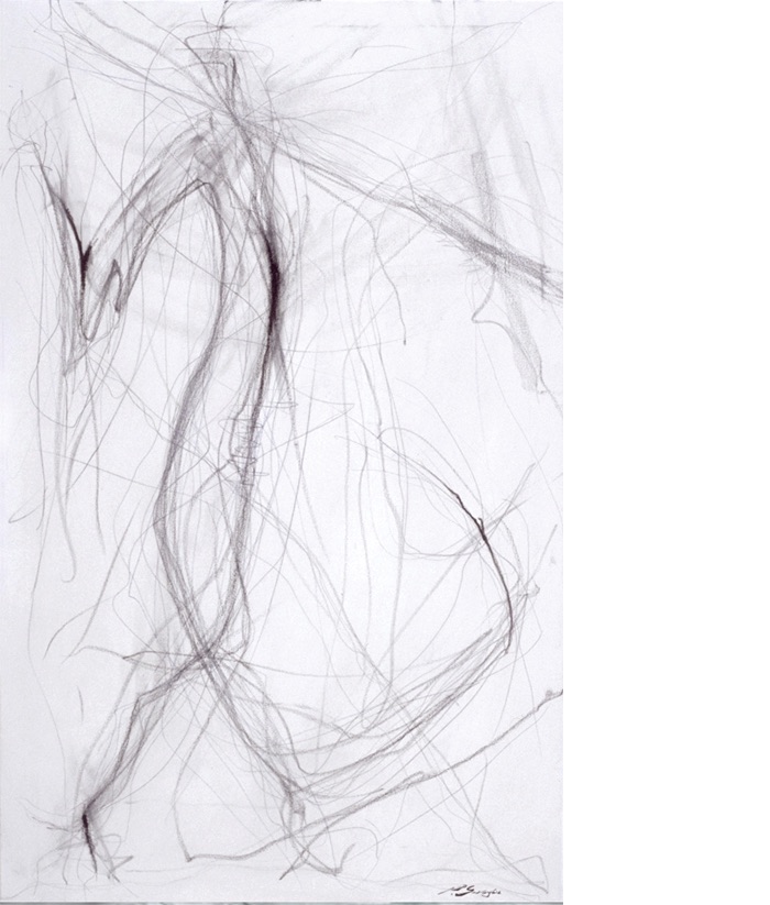 Walk, 1998
Oil, Oilpastel and graphite on canvas
135 x 85 cm