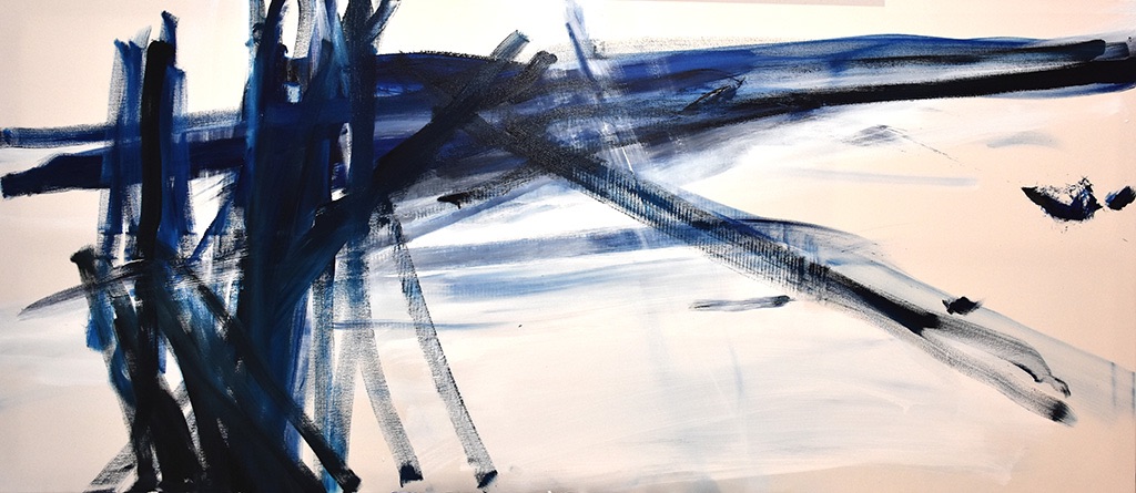 Wege, 2018   Oil on canvas
85 x 195 cm